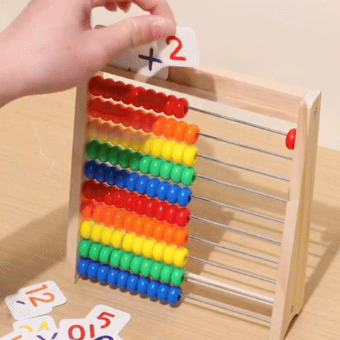 Boulier en Bois Éducatif – Apprendre les Maths | 3-6 ans