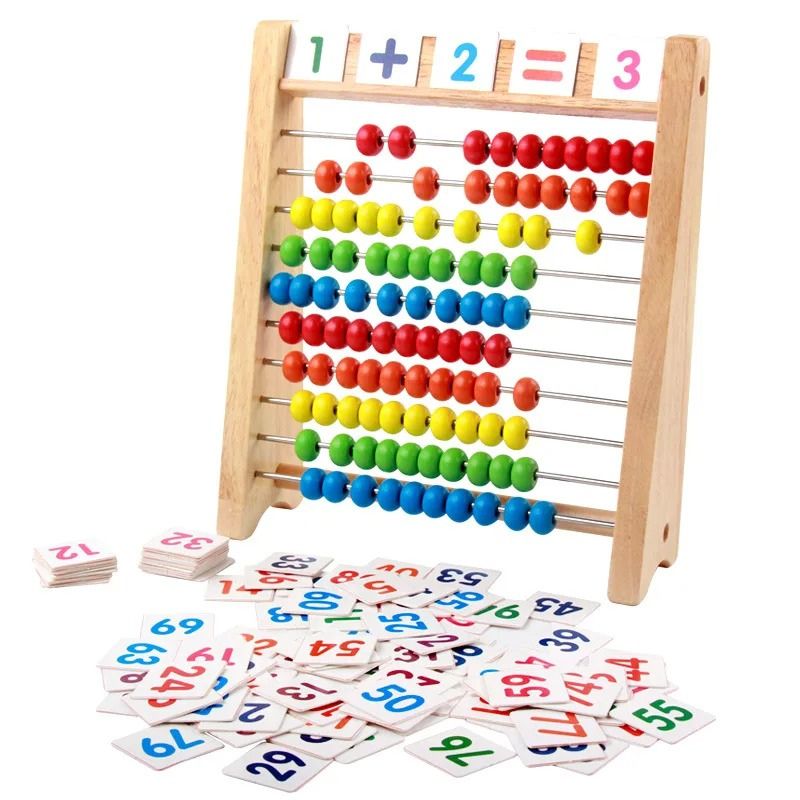 Boulier en Bois Éducatif – Apprendre les Maths | 3-6 ans