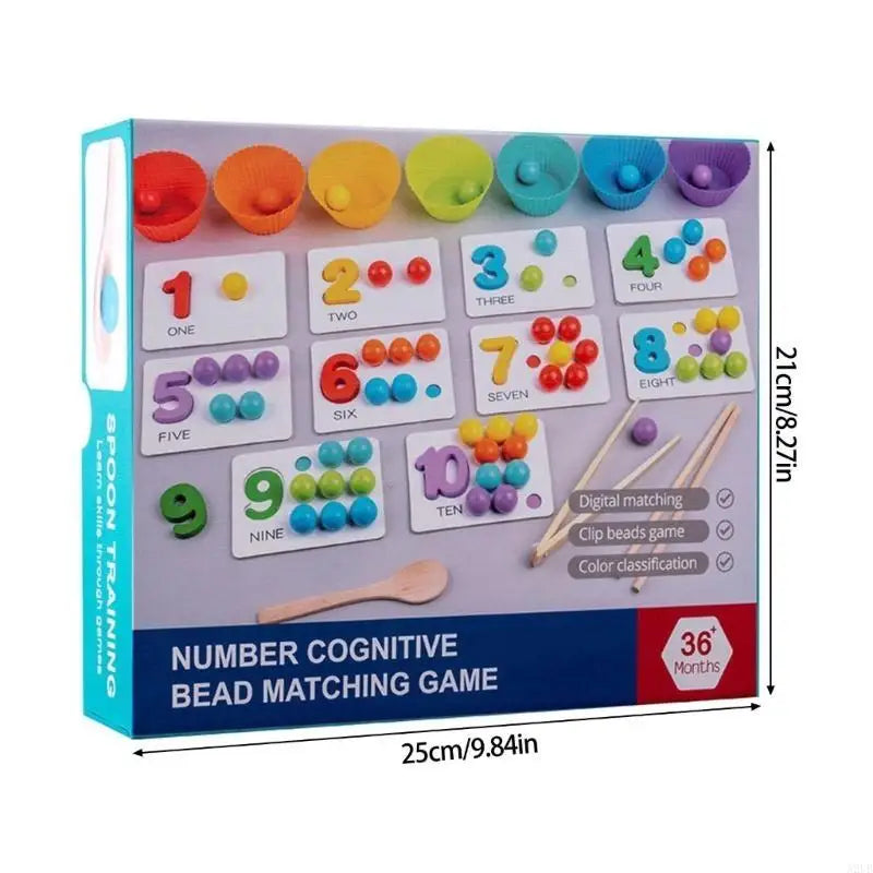 Jeu d'Association Couleurs & Chiffres Montessori | 3-6 ans