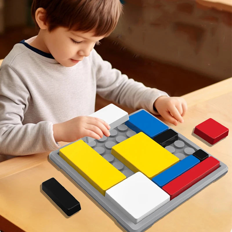 Sudoku Blocs Géométriques en Bois – 80 Défis Logique | 14 ans+