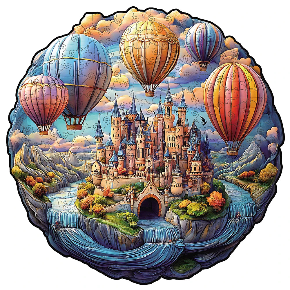 Puzzle en Bois Château de Rêve – Pièces Uniques | Adulte