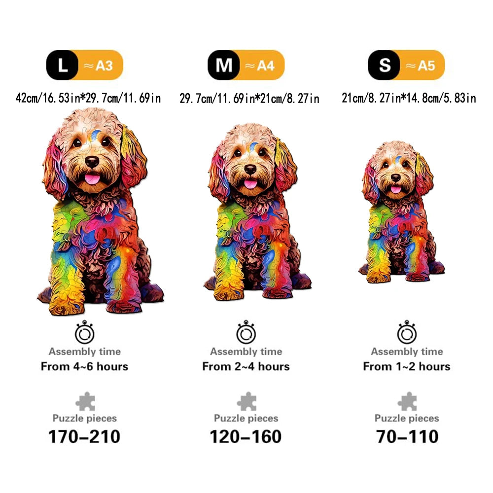 Puzzle Animaux Mystérieux en Bois – Casse-Tête | 14 ans+