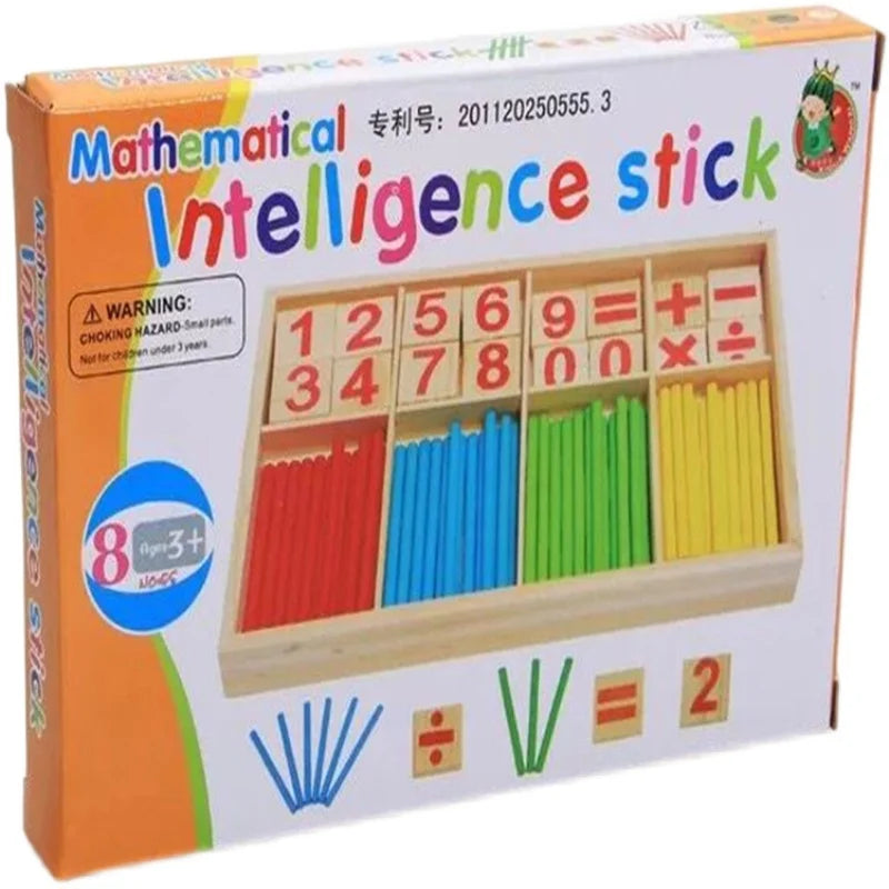 Bâtonnets de Comptage Montessori en Bois – Maths | 3-6 ans