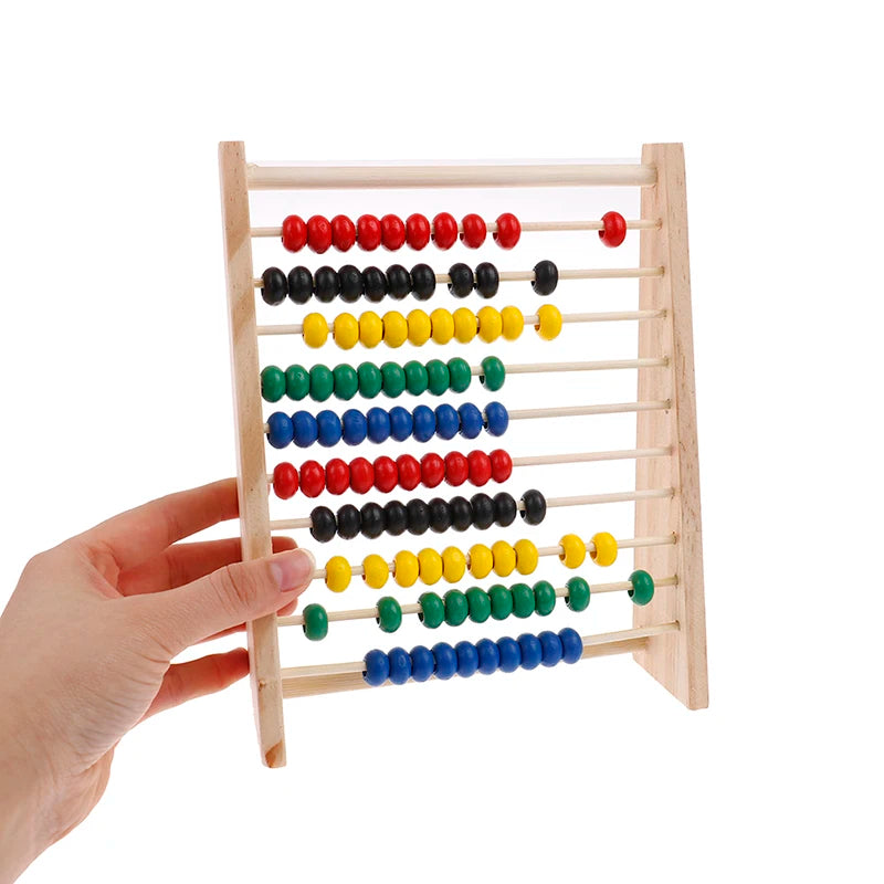 Boulier Montessori en Bois – 100 Perles & Maths | 3-6 ans