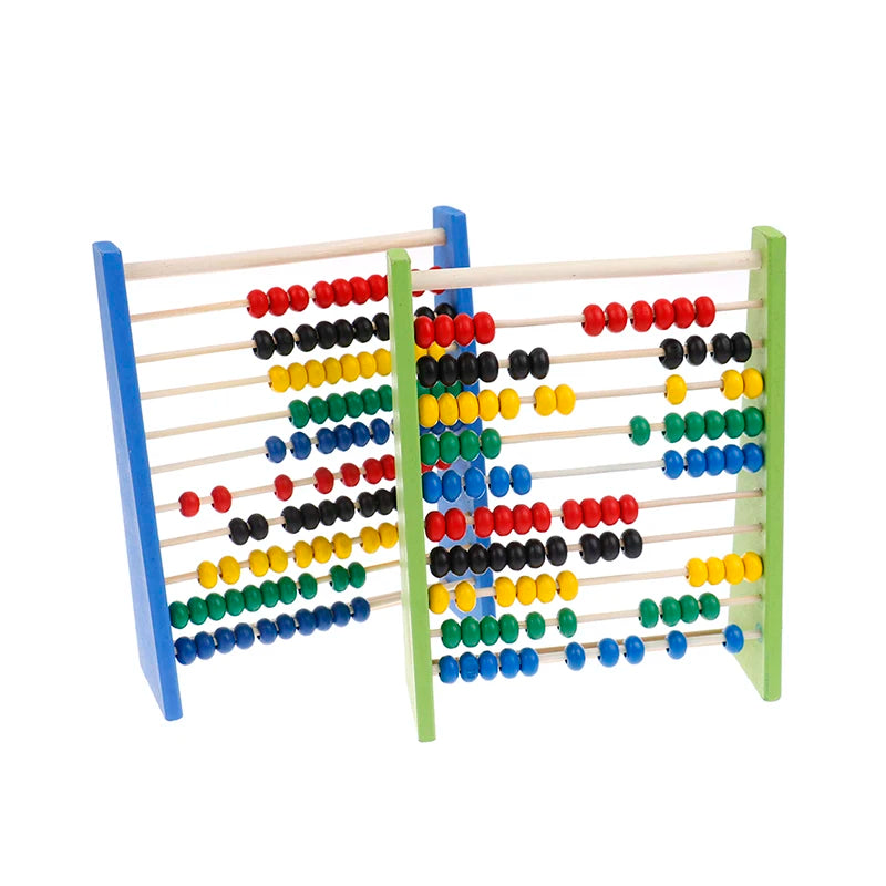 Boulier Montessori en Bois – 100 Perles & Maths | 3-6 ans