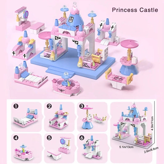 Coffret Château 6-en-1 à Construire – Blocs Déformables | 6 ans+