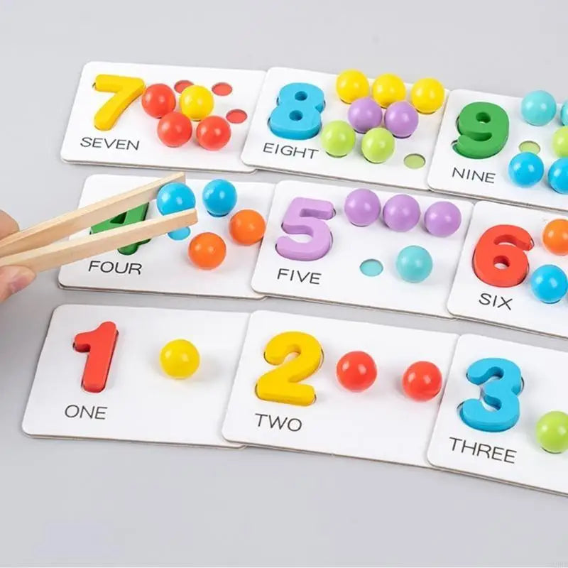 Jeu d'Association Couleurs & Chiffres Montessori | 3-6 ans