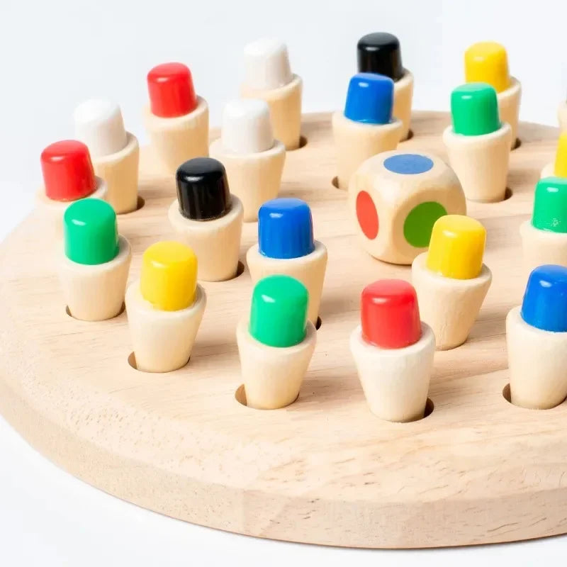 Jeu de Mémoire Montessori Bois – 2-6 Joueurs | 3 ans+