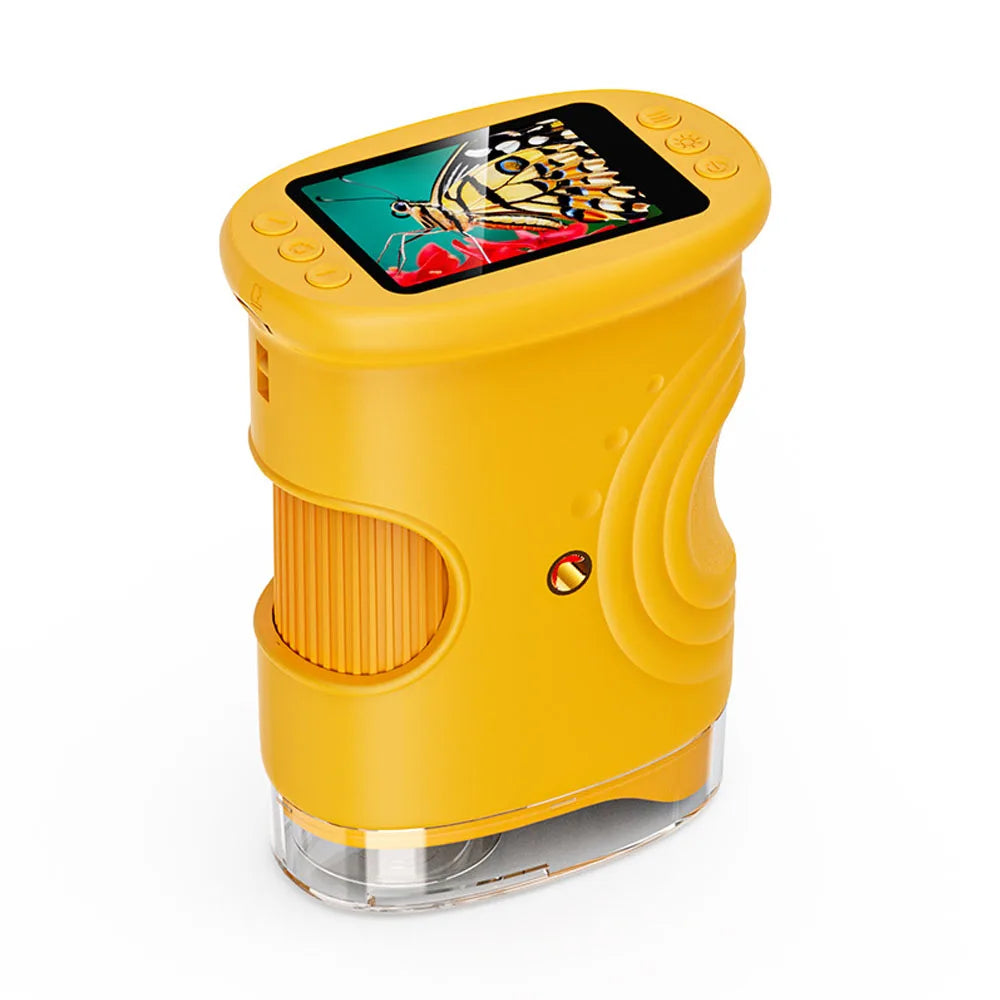 Microscope Numérique Portable 1000X pour Enfants - Écran HD 2 Pouces