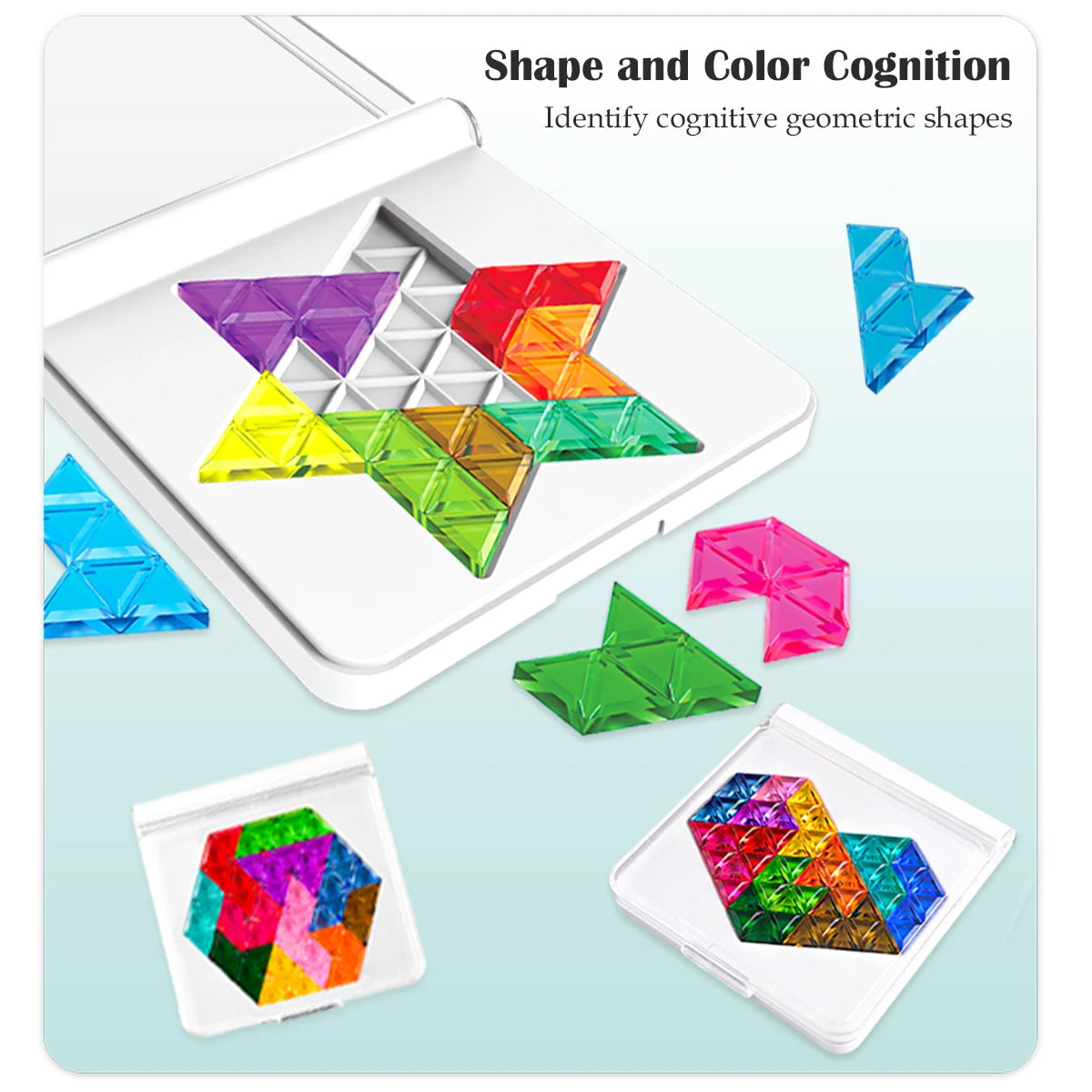 Puzzle Tangram Logique – Formes Colorées Avancé | 6-12 ans