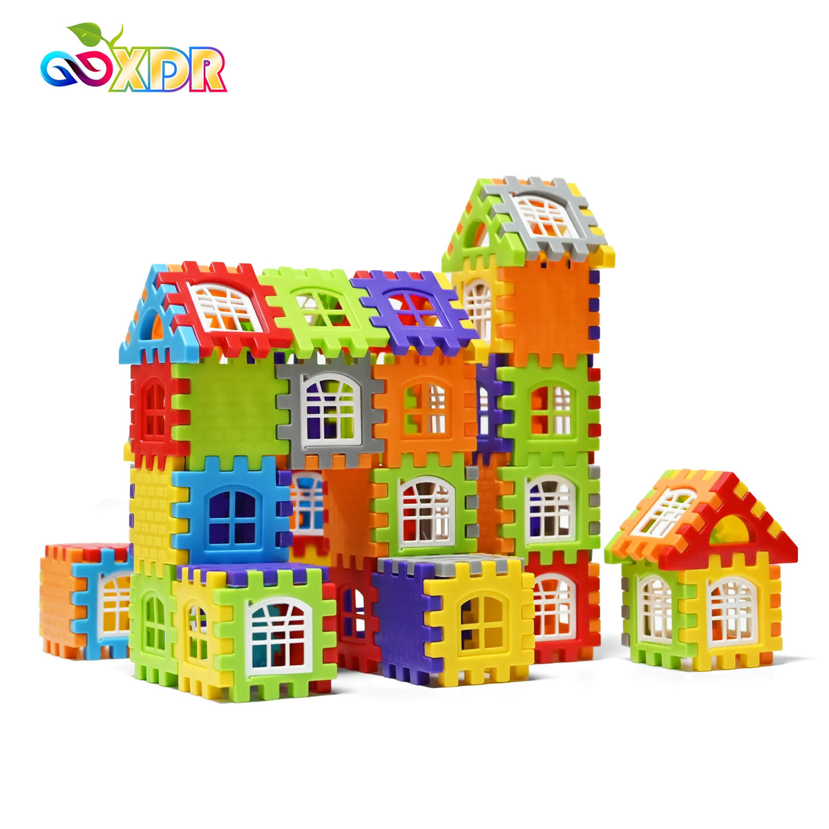 Blocs de Construction Maison – Fenêtres & Puzzle 3D | 3-12 ans