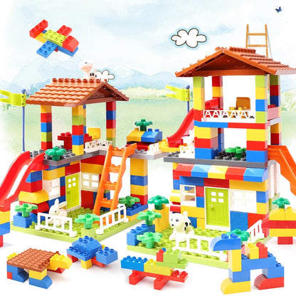 Grands Blocs de Construction Château DIY – Briques Compatibles Lego | Jouet Éducatif 3 ans+