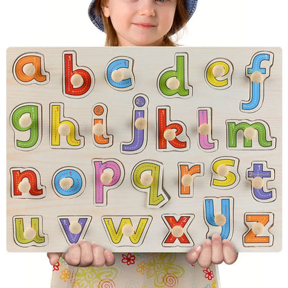 Puzzle Montessori en Bois – Animaux, Fruits & Formes Géométriques | Jouet Éducatif 3-6 ans