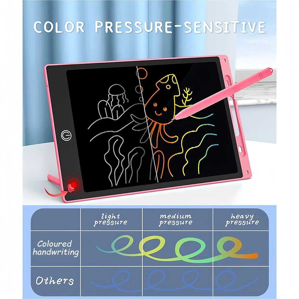 Ardoise Magique LCD 6,5/8,5/10/12 Pouces - Tablette de Dessin Électronique pour Enfants - Cadeau d'Anniversaire