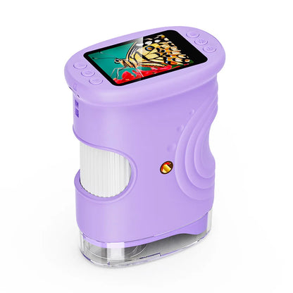 Microscope Numérique Portable 1000X pour Enfants - Écran HD 2 Pouces
