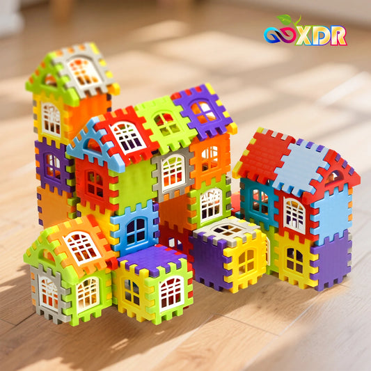 Blocs de Construction Maison DIY Enfants – Fenêtres Colorées & Puzzle 3D | Éveil 3-12 ans