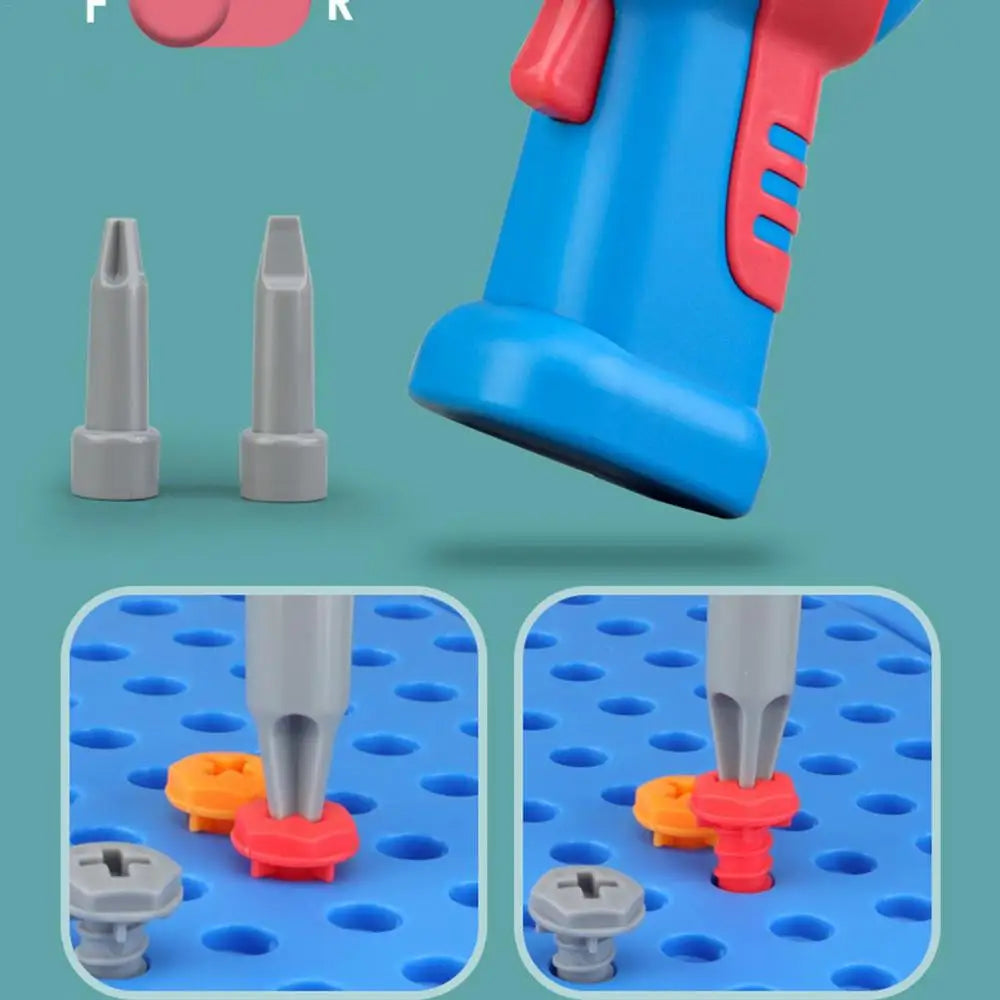 Mallette à Outils Électrique pour Enfants - Jeu de Construction Éducatif 211/351 Pièces