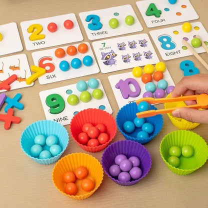 Jeu d'Association Couleurs & Chiffres Montessori – Comptage & Maths | Éveil 3-6 ans