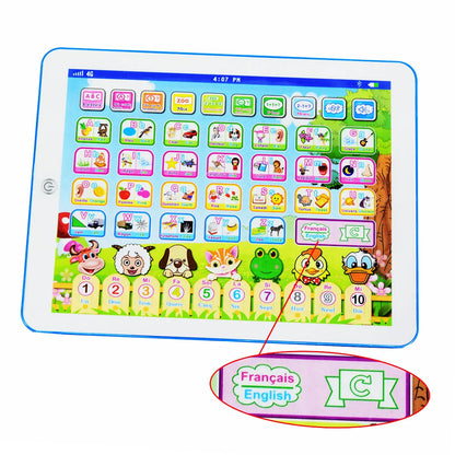 Tablette Bilingue Français-Anglais Montessori – Alphabet, Maths & Musique | Éveil 6-12 ans
