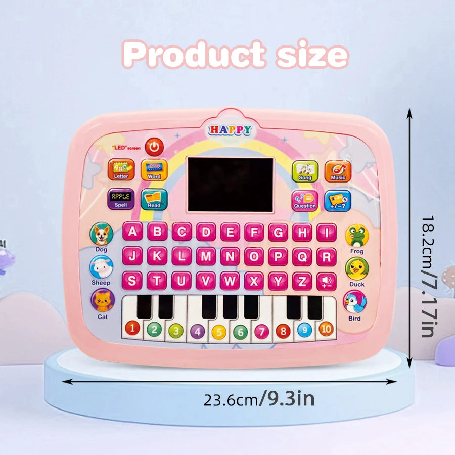 Machine d'Apprentissage Éducative – Anglais, Alphabet, Chiffres, Piano & Animaux | 3 ans+