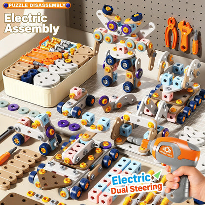Boîte à Outils Éducative DIY - Puzzle de Vissage et Assemblage pour Enfants