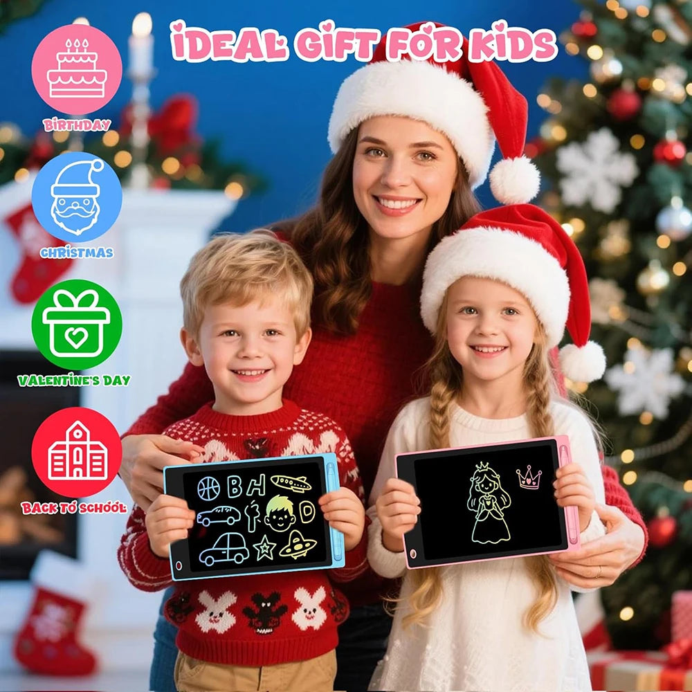 Ardoise Magique LCD 6,5/8,5/10/12 Pouces - Tablette de Dessin Électronique pour Enfants - Cadeau d'Anniversaire