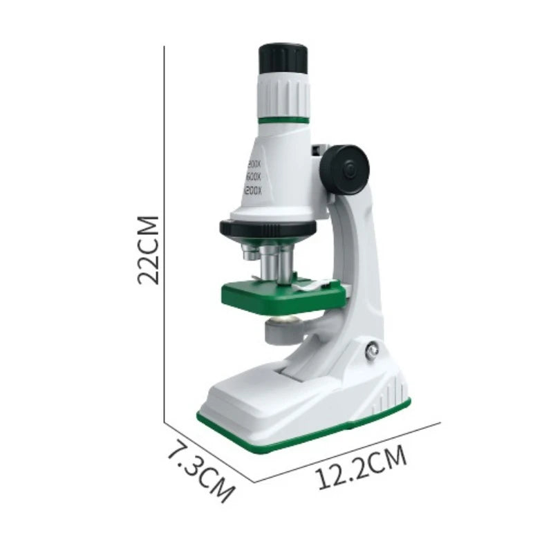 Microscope  Éducatif pour Enfants 200x-600x-1200x avec Lumière LED - Kit Science STEM