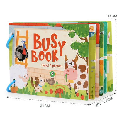 Livre Autocollants Réutilisables Montessori – Puzzle DIY Scènes & Personnages | Jouet Éducatif 0-6 ans