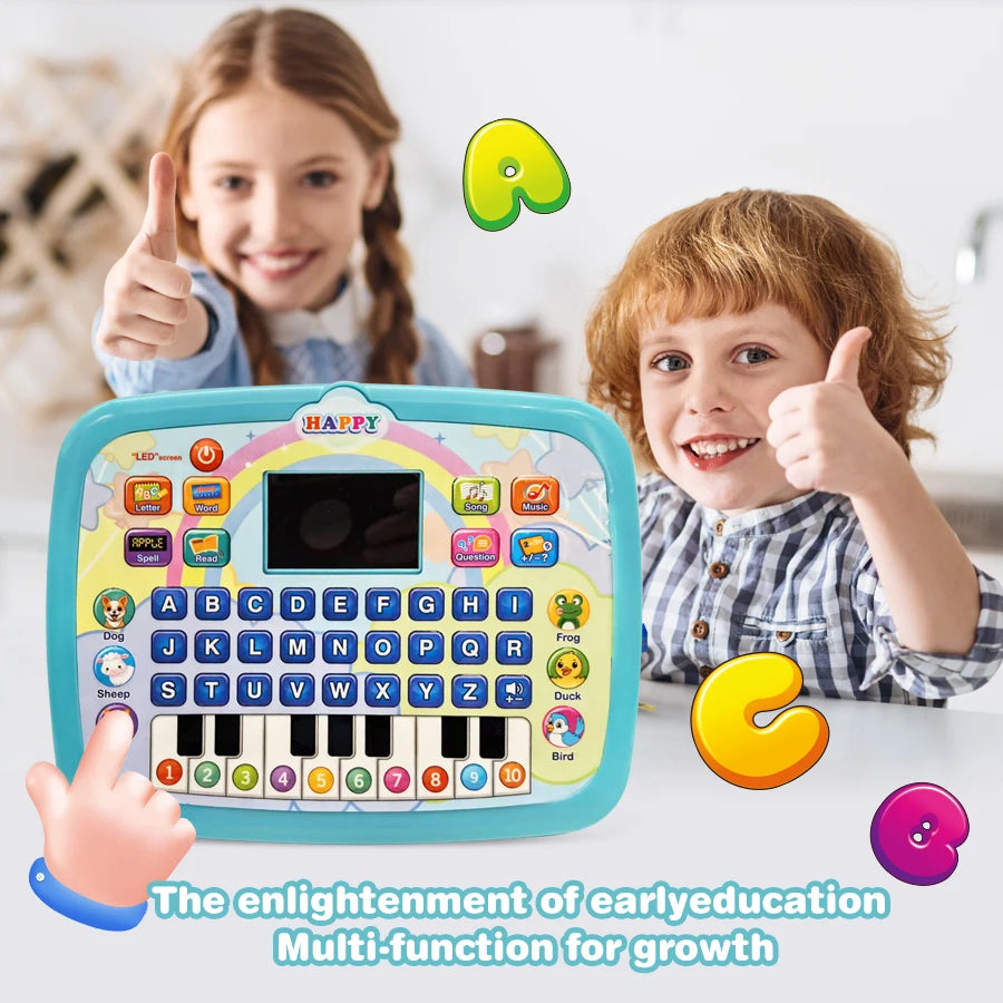 Machine d'Apprentissage Éducative – Anglais, Alphabet, Chiffres, Piano & Animaux | 3 ans+