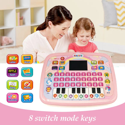 Machine d'Apprentissage Éducative – Anglais, Alphabet, Chiffres, Piano & Animaux | 3 ans+