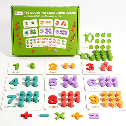Plateau d'Association Chiffres Montessori – Puzzle Mathématique Éducatif | Maternelle 3-6 ans