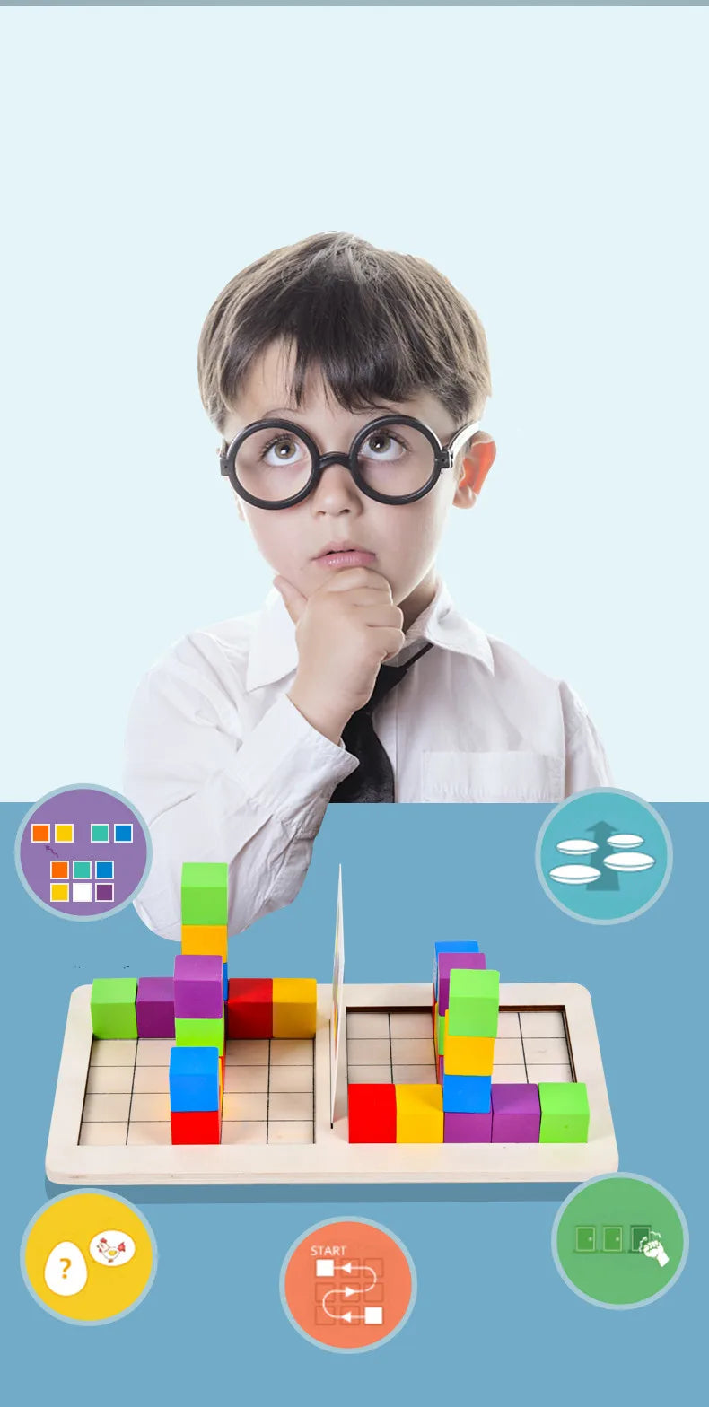 Jeu de Blocs en Bois Arithmétique Montessori – Sudoku & Calcul Mental | Éveil 12 ans+