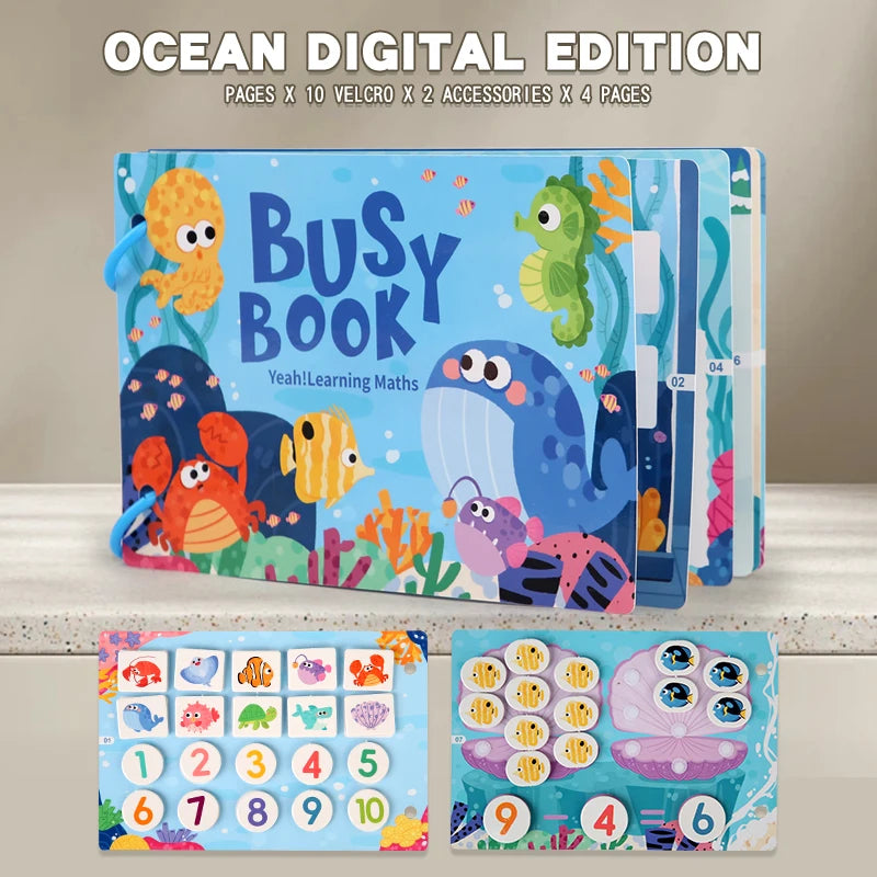 Livre Autocollants Réutilisables Montessori – Puzzle DIY Scènes & Personnages | Jouet Éducatif 0-6 ans