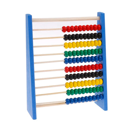 Boulier en Bois Montessori – 100 Perles Colorées | Apprentissage des Mathématiques 3-6 ans