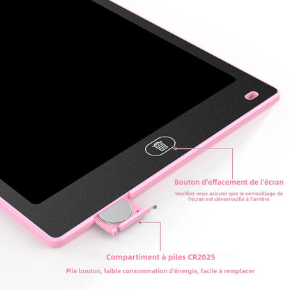 Ardoise Magique LCD 8,5 Pouces - Tablette de Dessin pour Enfants - Jouet Éducatif d'Apprentissage