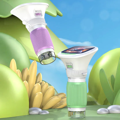 Microscope Portable pour Enfants avec Écran HD 2,4 Pouces - Mise au Point Rotative