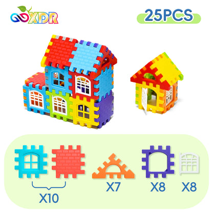 Blocs de Construction Maison DIY Enfants – Fenêtres Colorées & Puzzle 3D | Éveil 3-12 ans