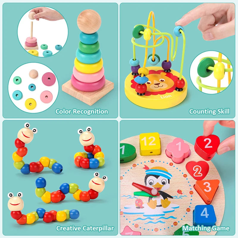 Jeux  Montessori  en bois