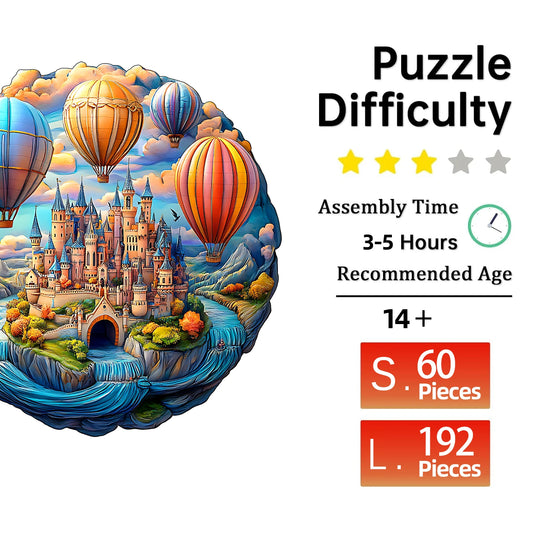 Puzzle en Bois Adulte – Château de Rêve | Pièces Uniques, Déco Maison & Cadeau Original