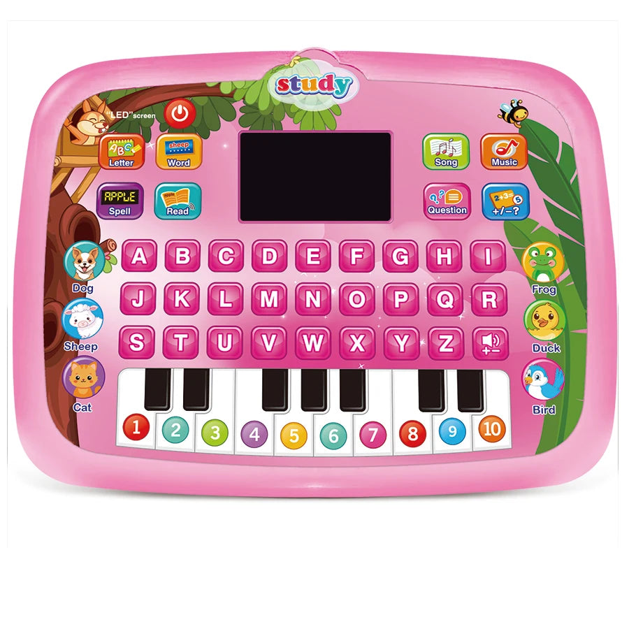 Machine d'Apprentissage Éducative – Anglais, Alphabet, Chiffres, Piano & Animaux | 3 ans+