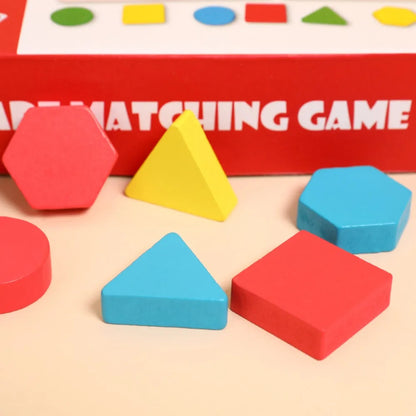Jeu de Mémoire Formes & Couleurs Montessori en Bois – Association & Éveil | 3-12 ans
