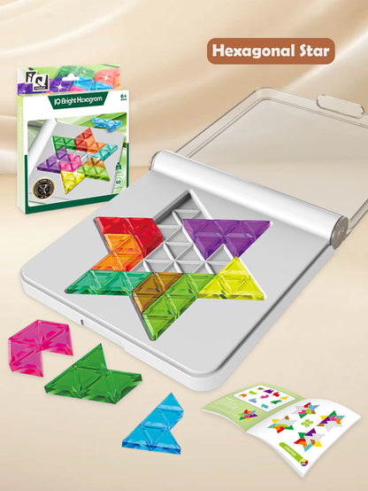 Puzzle Logique Tangram – Jeu de Réflexion & Formes Colorées | Niveau Avancé 6-12 ans