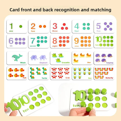 Plateau d'Association Chiffres Montessori – Puzzle Mathématique Éducatif | Maternelle 3-6 ans
