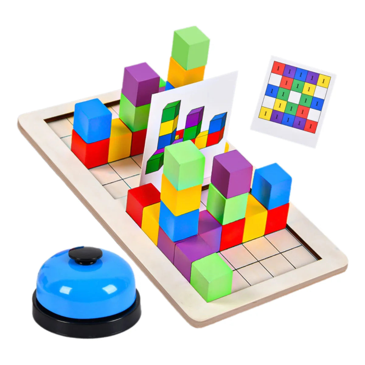 Jeu de Blocs en Bois Arithmétique Montessori – Sudoku & Calcul Mental | Éveil 12 ans+