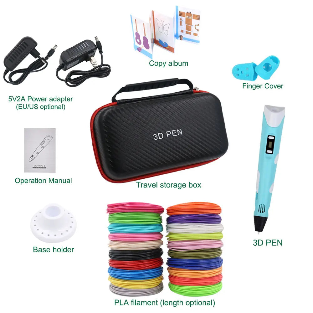 Stylo d'Impression 3D + Pack Créatif – Transforme tes idées en réalité !