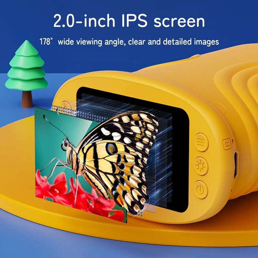 Microscope Numérique Portable 1000X pour Enfants - Écran HD 2 Pouces