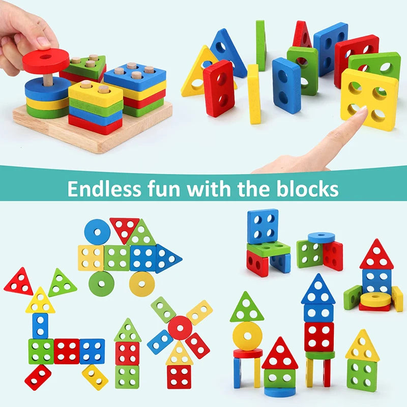 Jeux  Montessori  en bois