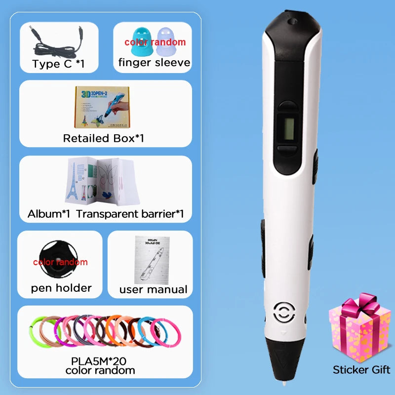 Stylo d'Impression 3D Pack Créatif Transforme tes idées en réalité !