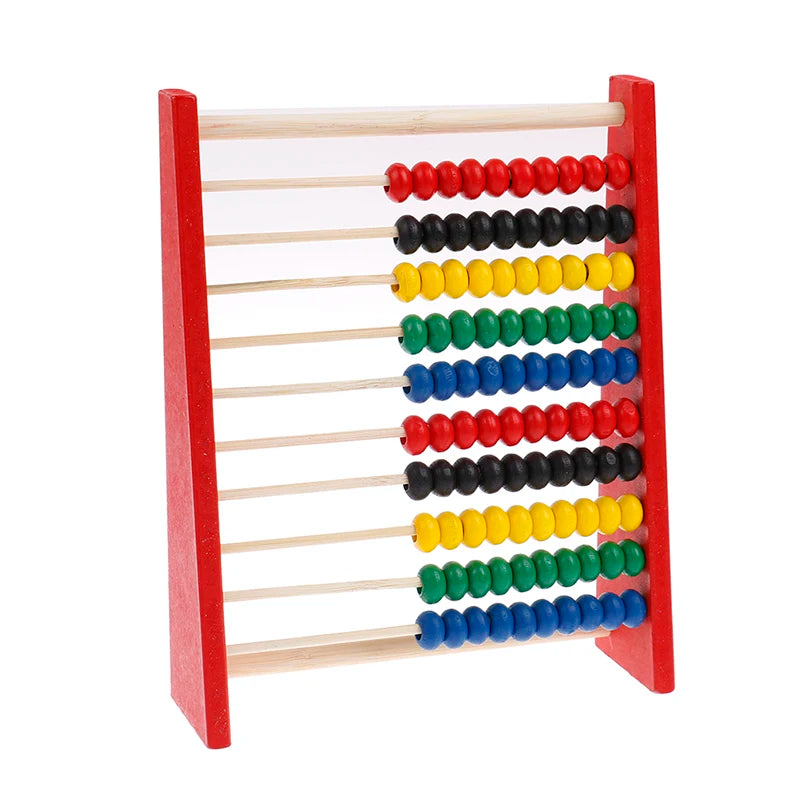 Boulier en Bois Montessori – 100 Perles Colorées | Apprentissage des Mathématiques 3-6 ans