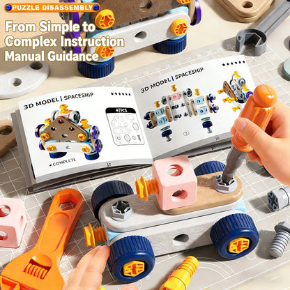 Boîte à Outils Éducative DIY - Puzzle de Vissage et Assemblage pour Enfants